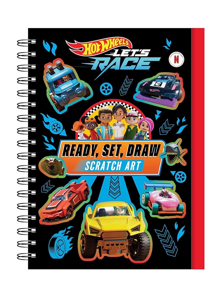 Hot Wheels Let's Race: Ready, Set, Draw - Scratch Art cover image