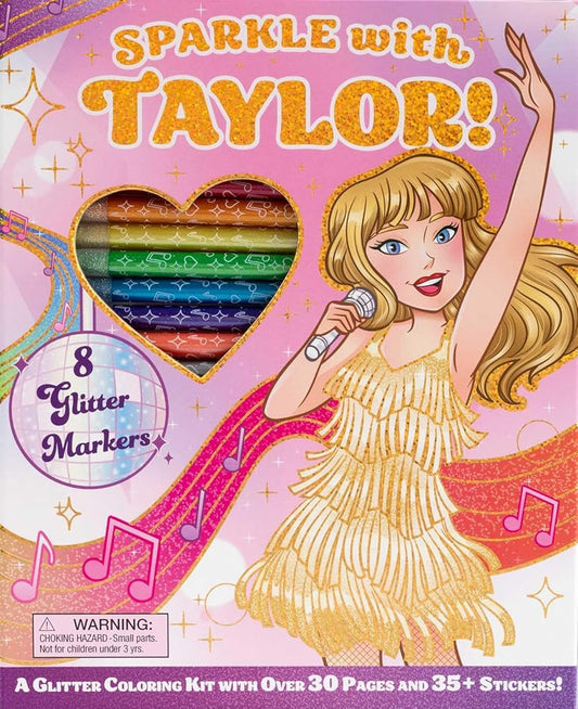 Sparkle with Taylor! A Glitter Coloring Kit cover image