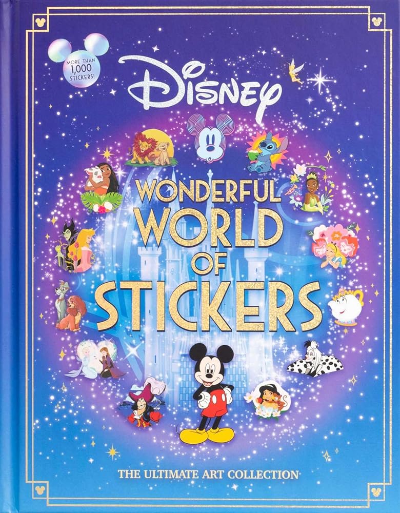 Disney Wonderful World of Stickers (Collectible Art Stickers) cover image