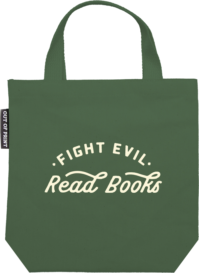 Fight Evil Read Books Indie Bookstore Exclusive Mini Tote
